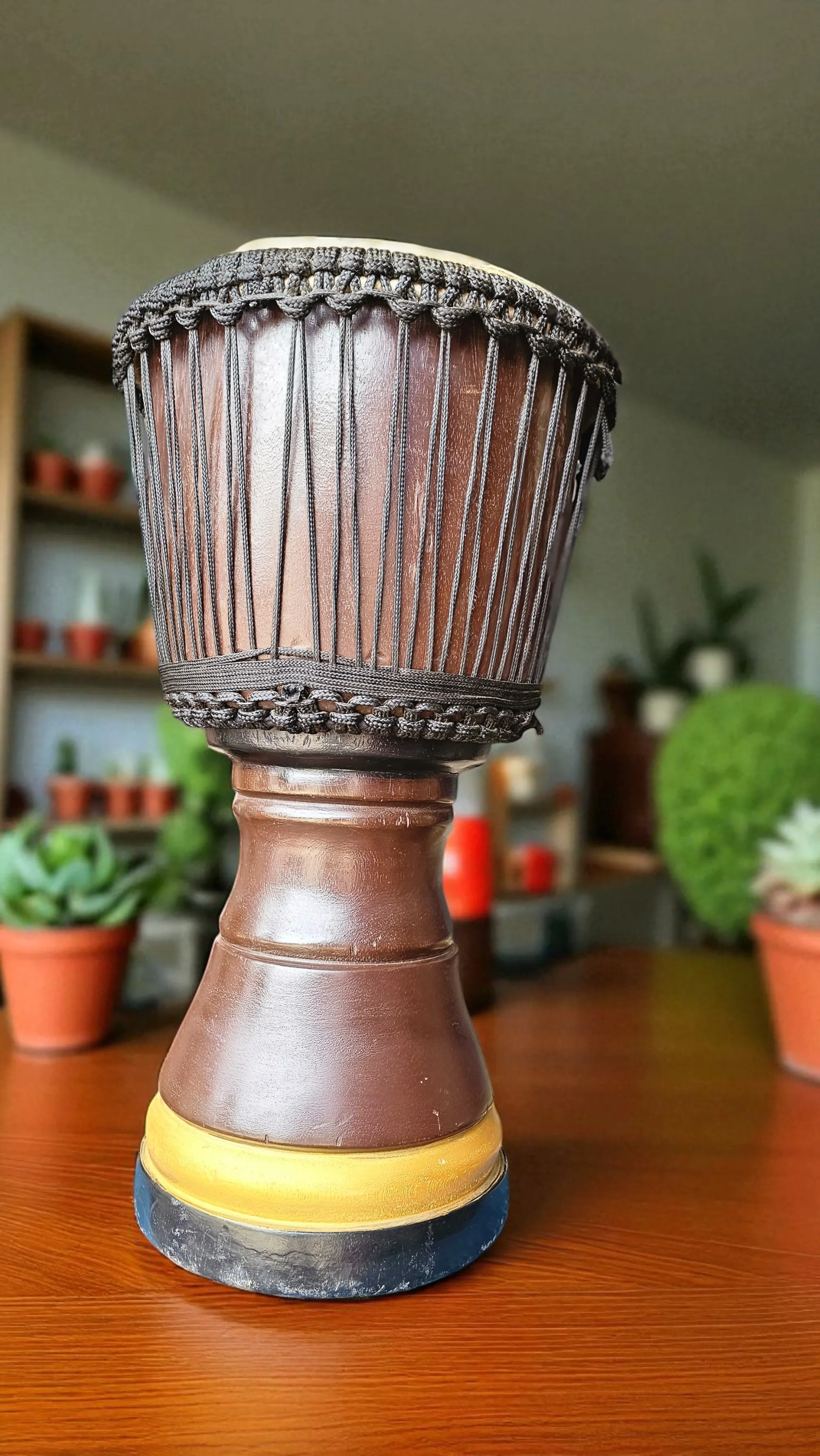 Premium Hand-Carved African Djembe