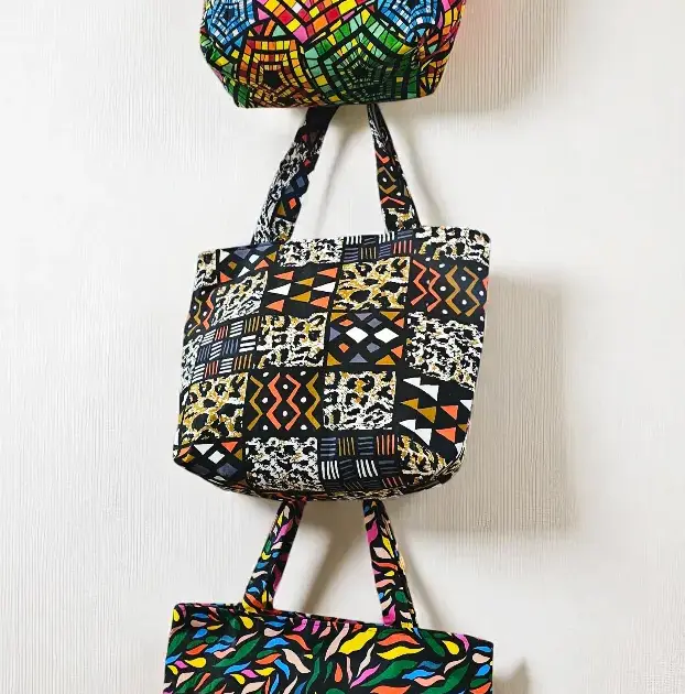 African-Inspired Print Tote Bag