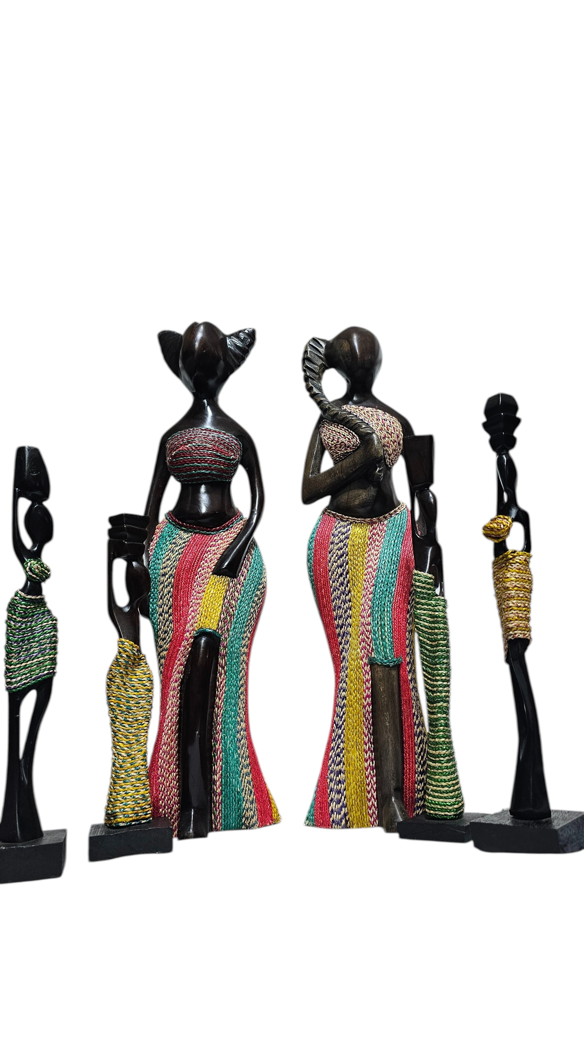 Handcrafted African Female Figurine Sculpture